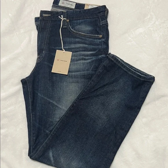 Women's Dark Blue Straight Leg Jeans - Picture 1 of 5